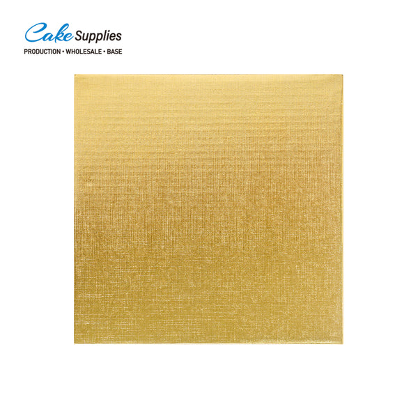 12mm Gold Square Wrapped Edges Cake Boards