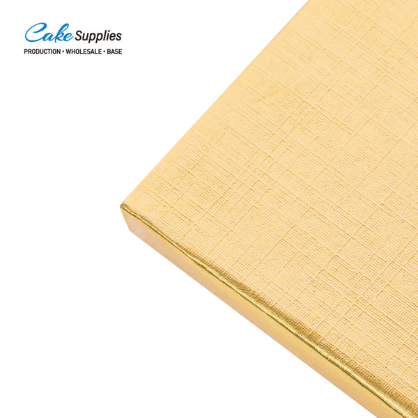 12mm Gold Square Wrapped Edges Cake Boards