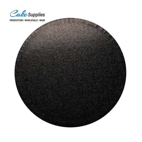12mm Black  Round Wrapped Edges Cake Boards